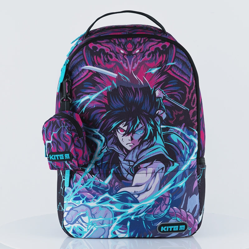 Plecak szkolny z USB oryginalny różnokolorowy młodzieżowy Anime Kite