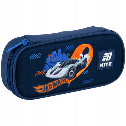 Piórnik szkolny dla chłopca niebieski Hot Wheels Kite