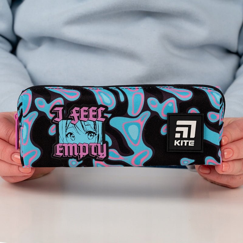 Piórnik saszetka szkolny dla dziewczynek wielokolorowy