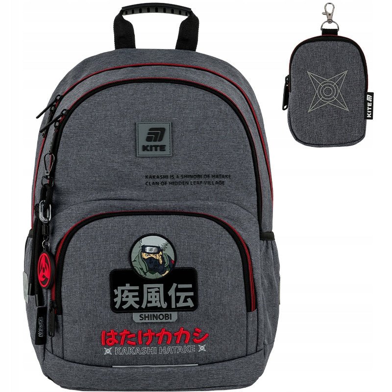 Plecak szkolny Kite dla chłopca Naruto szary
