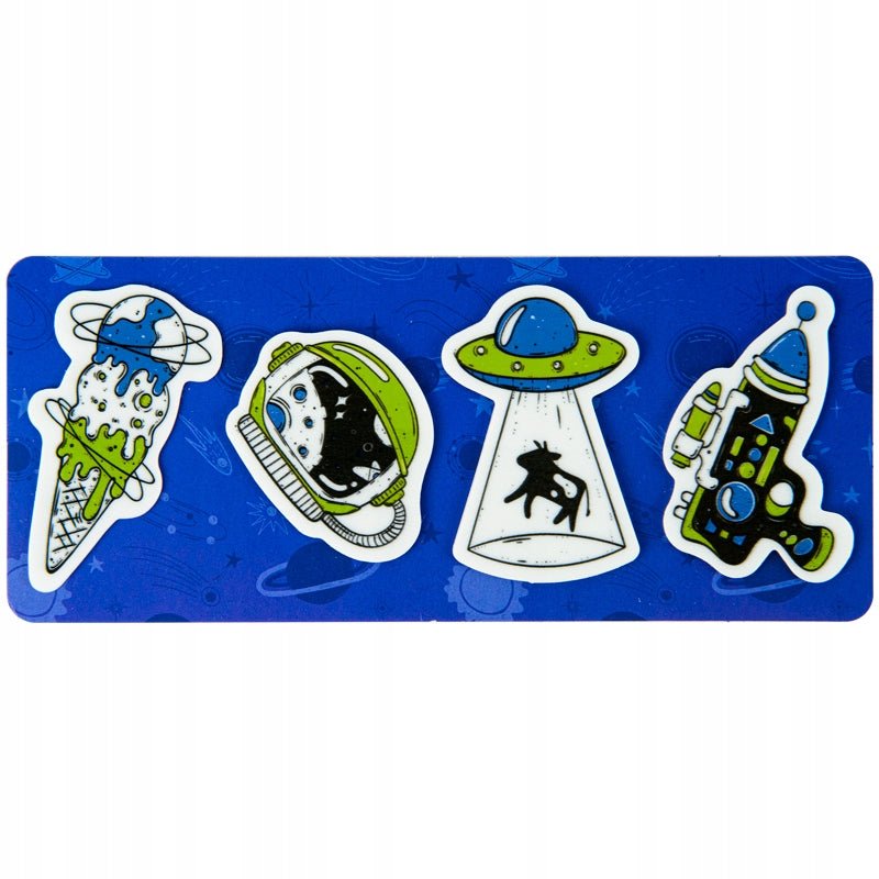 Zakładki indeksujące plastikowe 4x20 szt. 35х50 mm UFO Kite