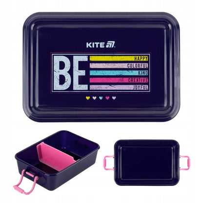 Lunchbox Kite 650 ml motywacyjny niebieski