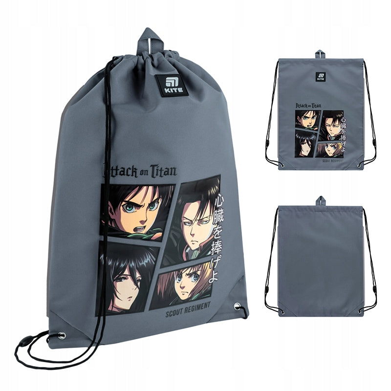 Worek na buty szkolny dla dzieci Attack ON Titan Kite