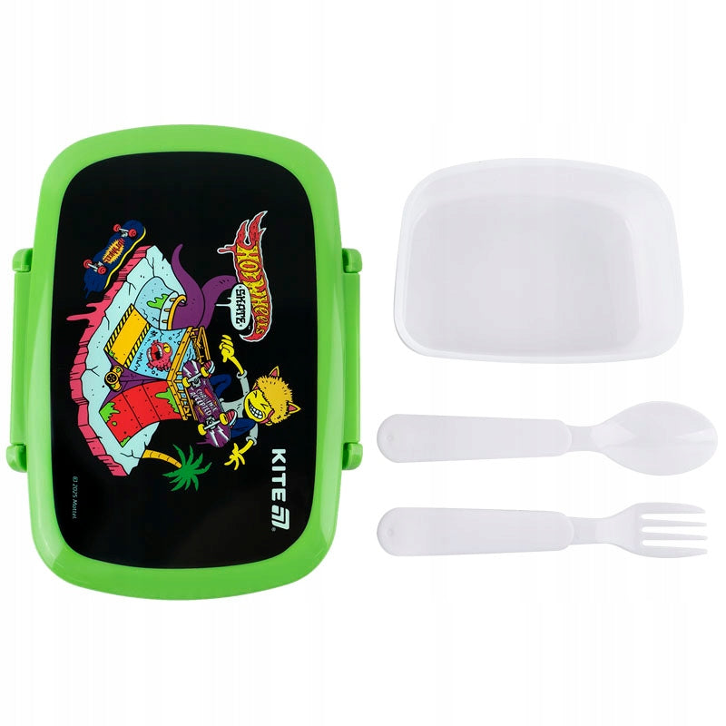 Lunchbox Śniadaniówka ze Sztućcami 750 ml Hot Wheels Kite