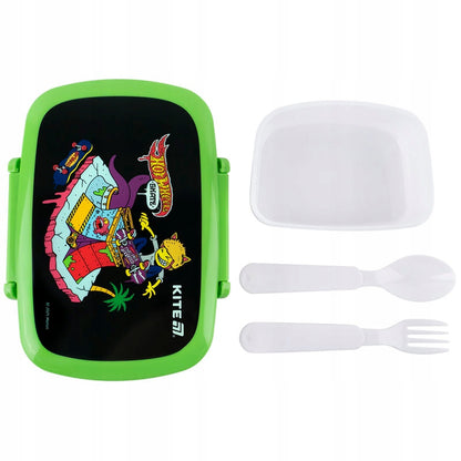 Lunchbox Śniadaniówka ze Sztućcami 750 ml Hot Wheels Kite