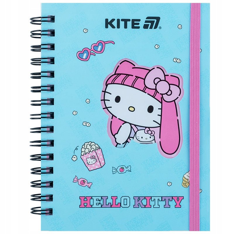 Kołonotatnik notes fioletowy 80 kartek Hello Kitty Kite