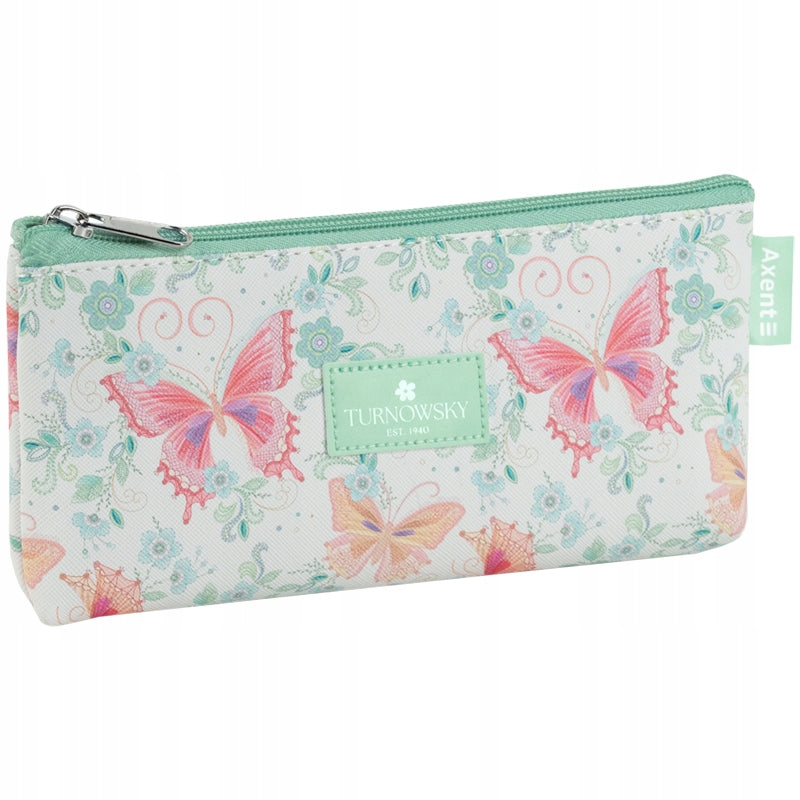 Front zielonego piórnika Axent z licencjonowanym wzorem Turnowsky.