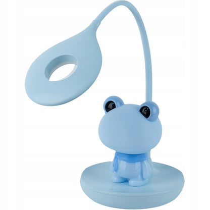 Lampka na biurko zabka niebieska