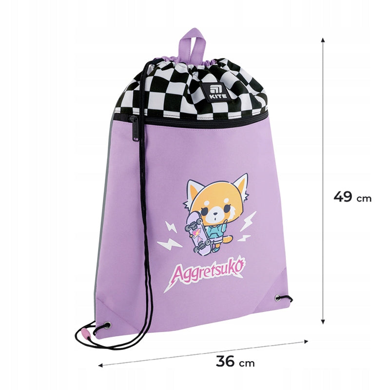 Worek na buty szkolny Aggretsuko Kite