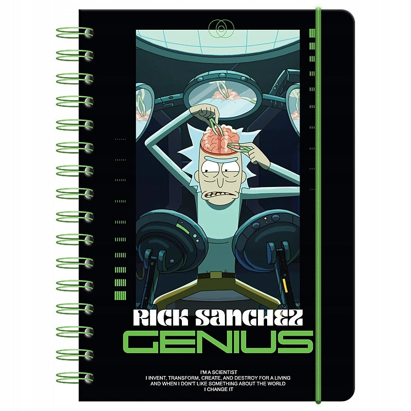 Notes Pamiętnik A5 80 KARTEK  Rick and Morty KITE