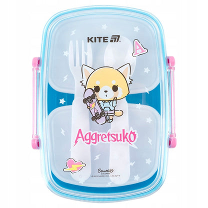 Lunchbox Śniadaniówka ze Sztućcami 750ml Aggretsuko Kite