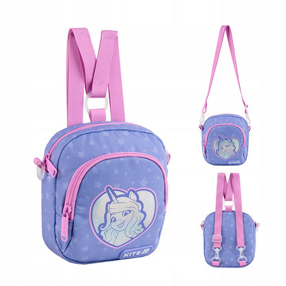 Torebka plecak My Little Pony Kite – przód z grafiką kucyków i serduszkiem

