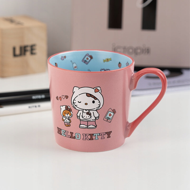 Kubek ceramiczny Hello Kitty 400 ml różowy