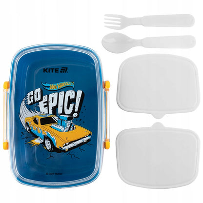Lunchbox Śniadaniówka ze Sztućcami 750ml Hot Wheels Kite