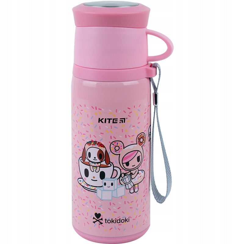 Termos z nadrukiem kubek metal z uchwytem 350 ml Kite Tokidoki