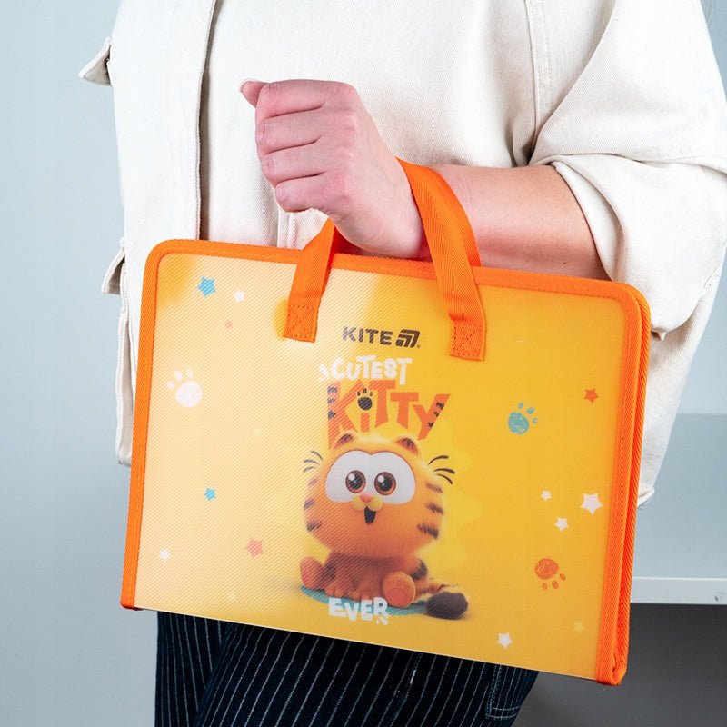 Teczka szkolna z rączką gruba A4 XL Garfield