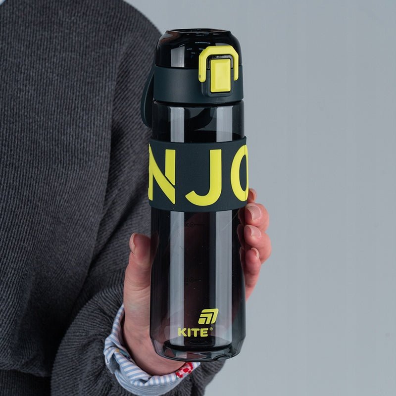Butelka na wodę bidon do szkoły na siłownię 680ml z sitkiem szary Kite