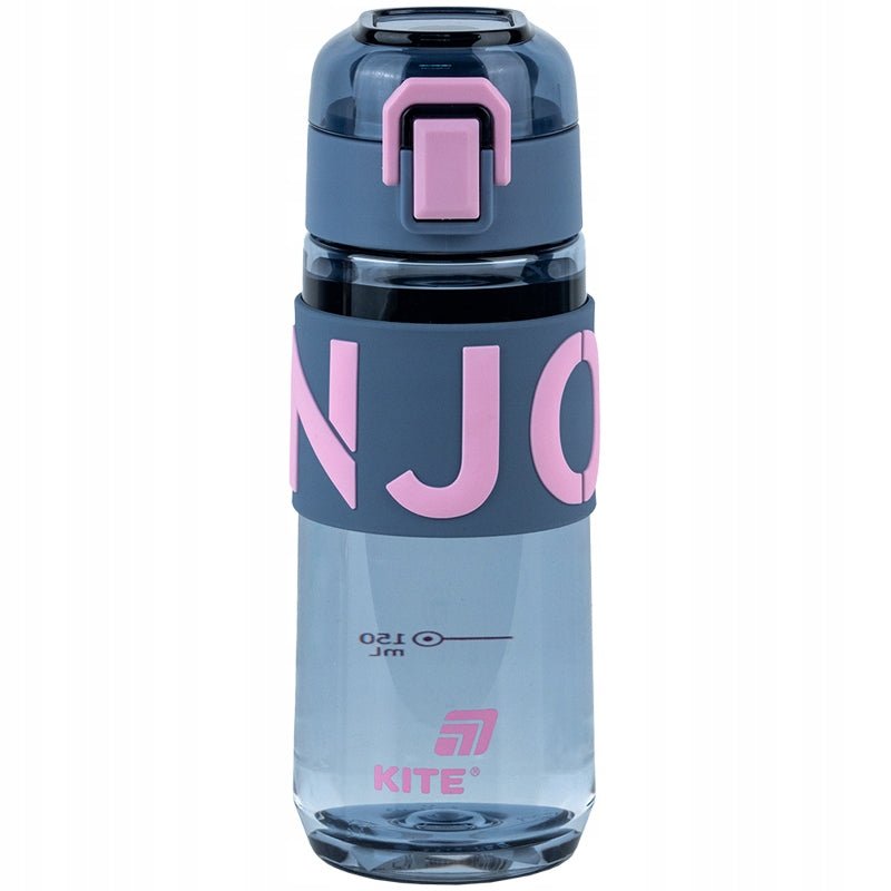 Butelka na wodę bidon do szkoły na siłownię 550 ml z sitkiem szary