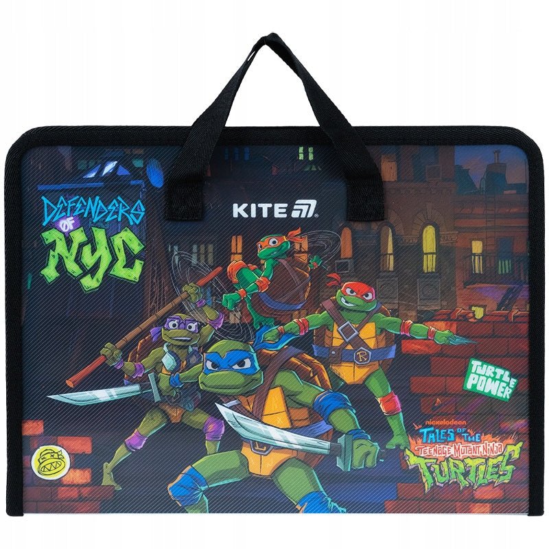 Teczka szkolna z rączką gruba A4 XL Ninja Turtles