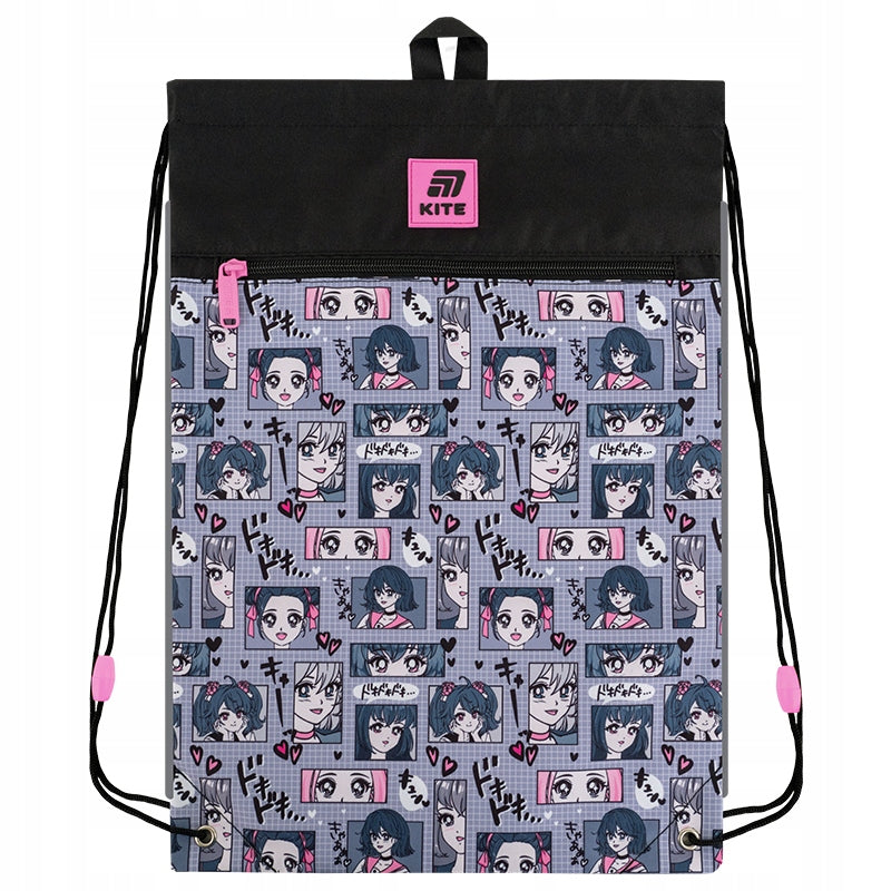Worek na buty szkolny dla dzieci anime girl Kite