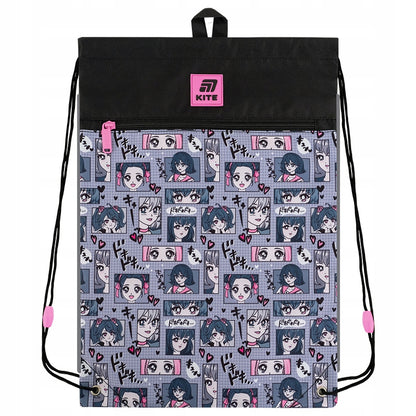 Worek na buty szkolny dla dzieci anime girl Kite
