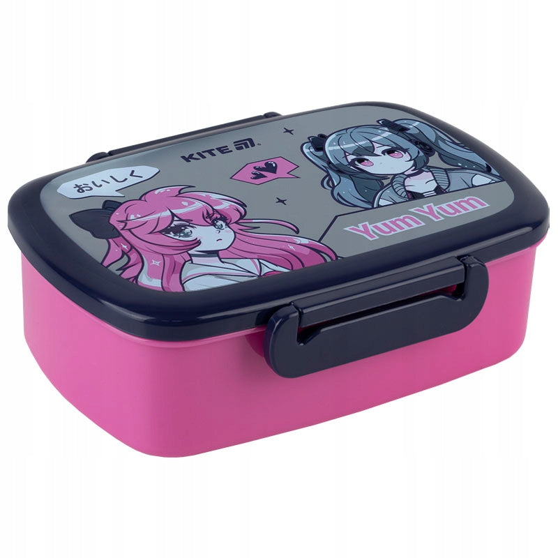 Lunchbox Śniadaniówka ze Sztućcami 750 ml Anime Kite