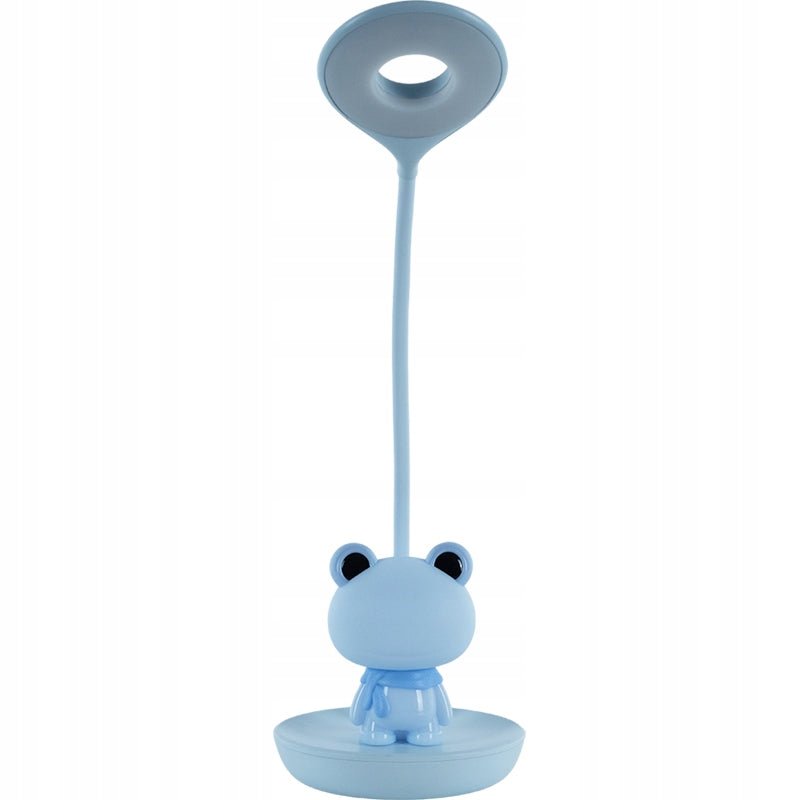 Niebieska lampa dla dzieci zabka niebieska