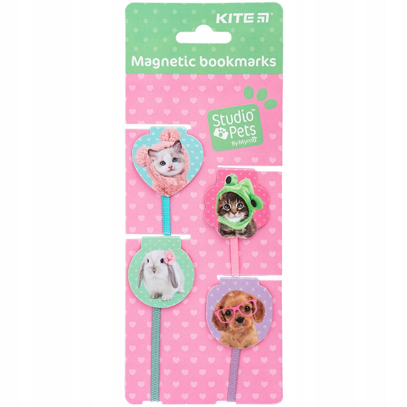 Zakładki  z taśmą zestaw 4 szt Studio Pets Kite