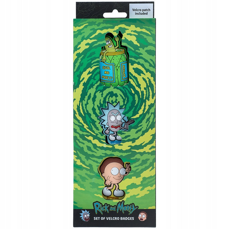 Naszywki na rzep emblemat 3 szt Rick and Morty KITE