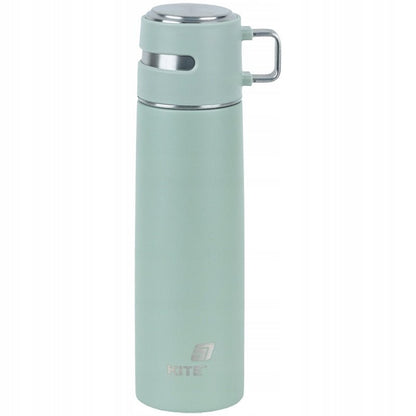 Termos z kubkiem metalowy 500 ml zielony
