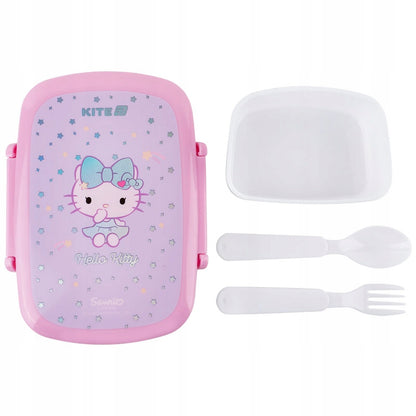 Lunchbox Śniadaniówka ze Sztućcami 750 ml Hello Kity Kite