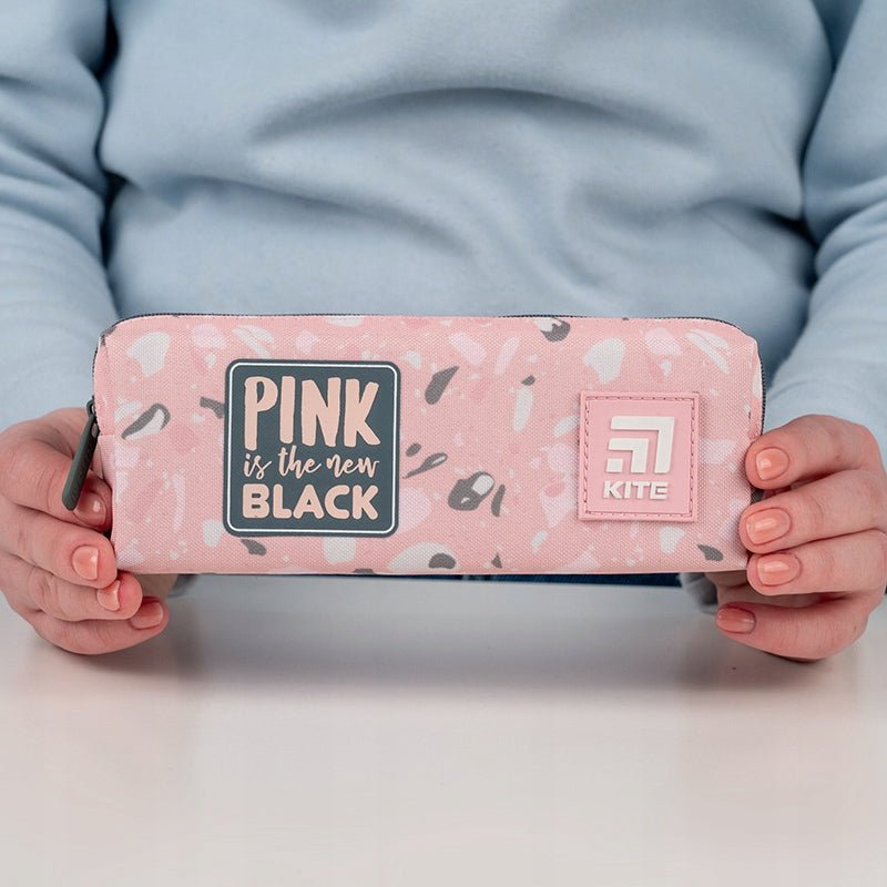 Piórnik saszetka dla dziewczynek różowy wzory