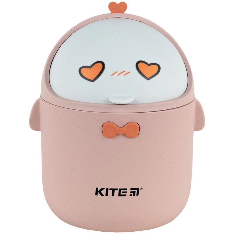 Kosz na śmieci na biurko lub do łazienki dla dziecka różowy