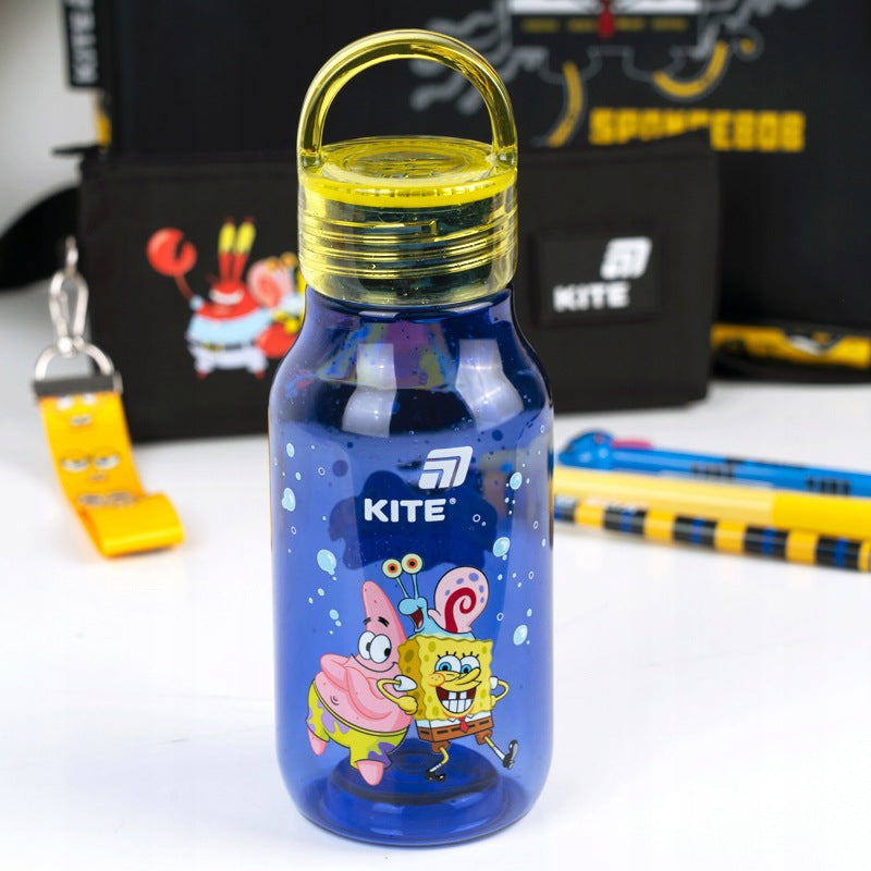 Butelka mała bidon dla dzieci Sponge Bob tritan 430ml z uchwytem Kite