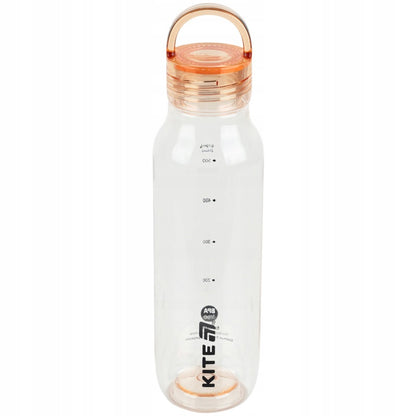 Pomarańczowa butelka przezroczysta na wodę tritan 670ml do szkoły Kite