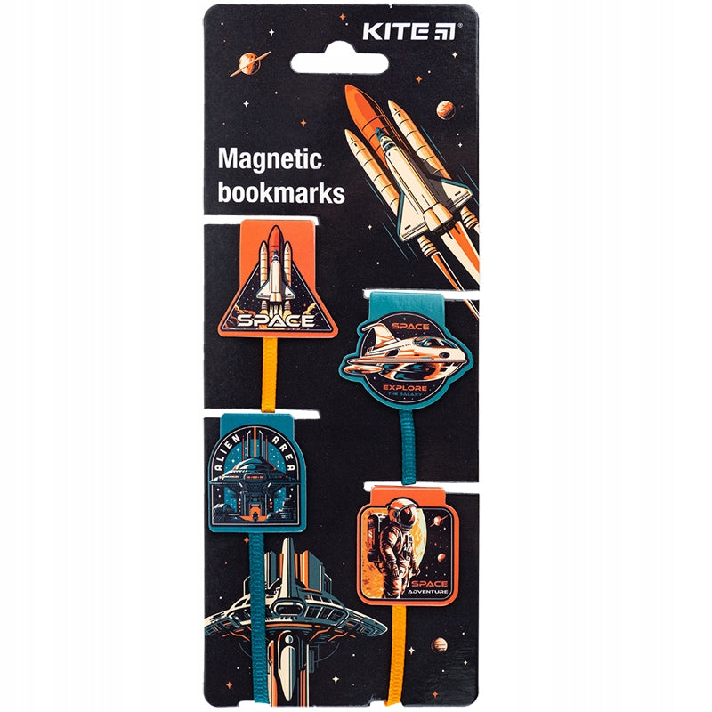 Zestaw magnetycznych zakładek kosmos do książek