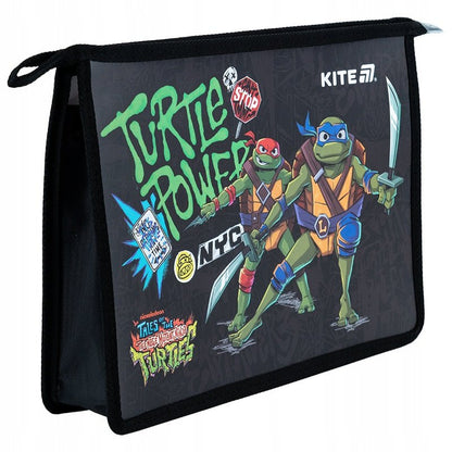 Teczka na suwak szkolna A4 Ninja Turtles