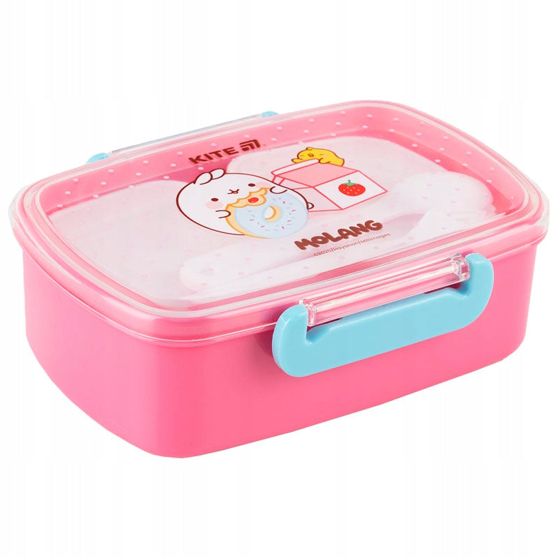 Lunchbox Śniadaniówka ze Sztućcami 750ml różowa Molang Kite