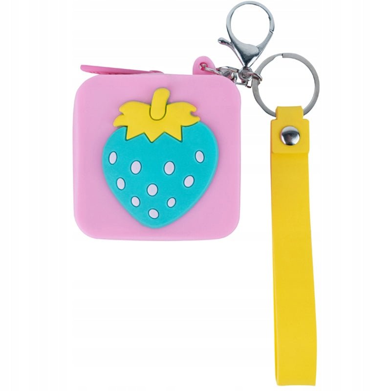 Portfelik kolorowy z truskawką