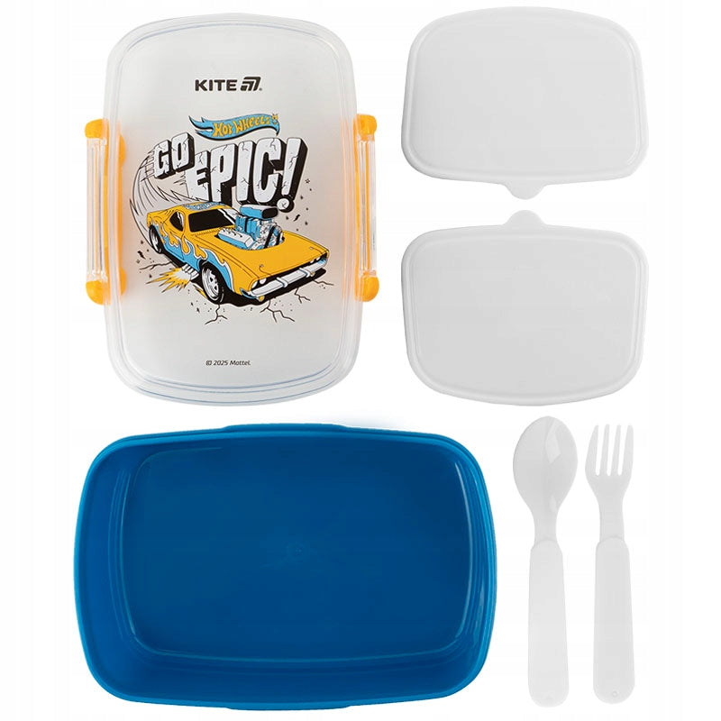 Lunchbox Śniadaniówka ze Sztućcami 750ml Hot Wheels Kite
