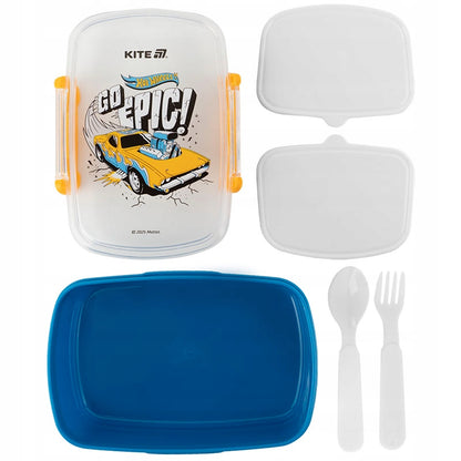 Lunchbox Śniadaniówka ze Sztućcami 750ml Hot Wheels Kite