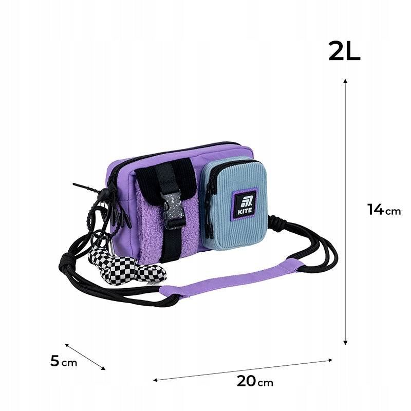 Torebka crossbody fioletowa młodzieżowa Kite