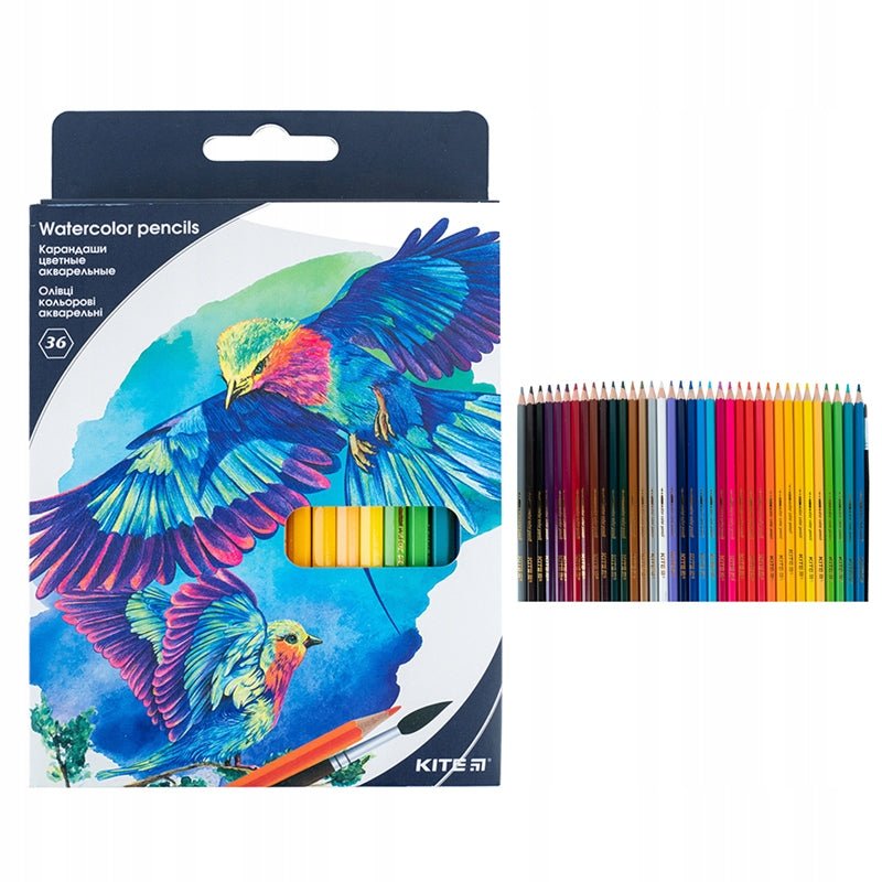 Kolorowe kredki akwarelowe 36 sztuki