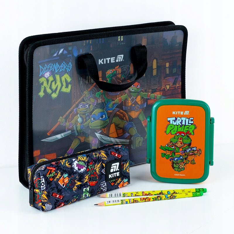 Teczka szkolna z rączką gruba A4 XL Ninja Turtles