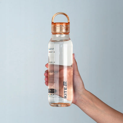 Pomarańczowa butelka przezroczysta na wodę tritan 670ml do szkoły Kite