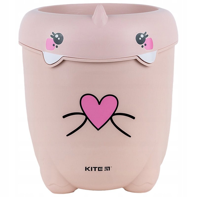 Kosz na śmieci na biurko lub do łazienki różowy