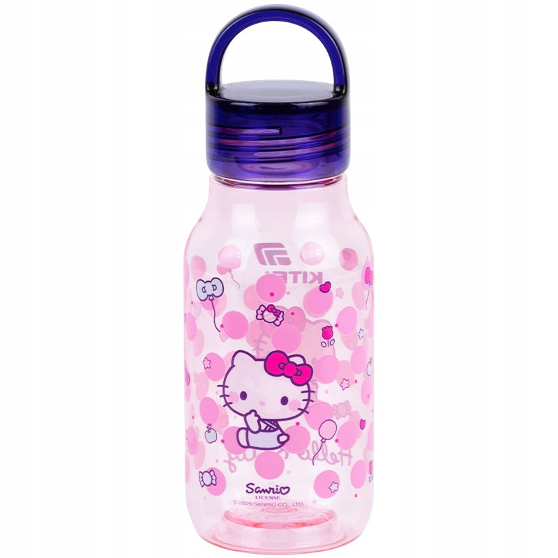 Mała butelka na wodę 430 ml dla dzieci tritan zakręcana z uchwytem Kite