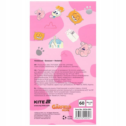 Notes notatnik magnetyczny 60 kartek Garfield Kite