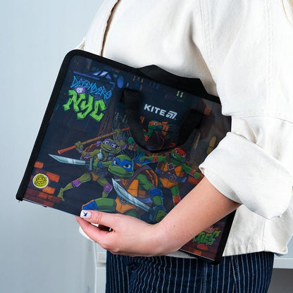 Teczka szkolna z rączką gruba A4 XL Ninja Turtles