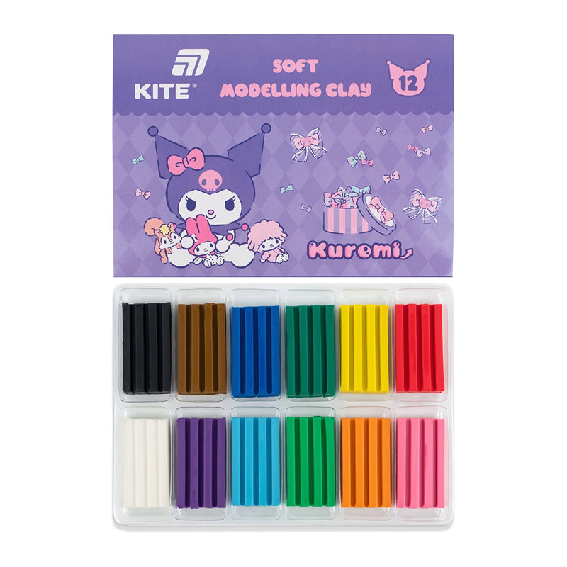 Wielokolorowa plastelina do przedszkola i szkoły z neutralnym zapachem Kuromi